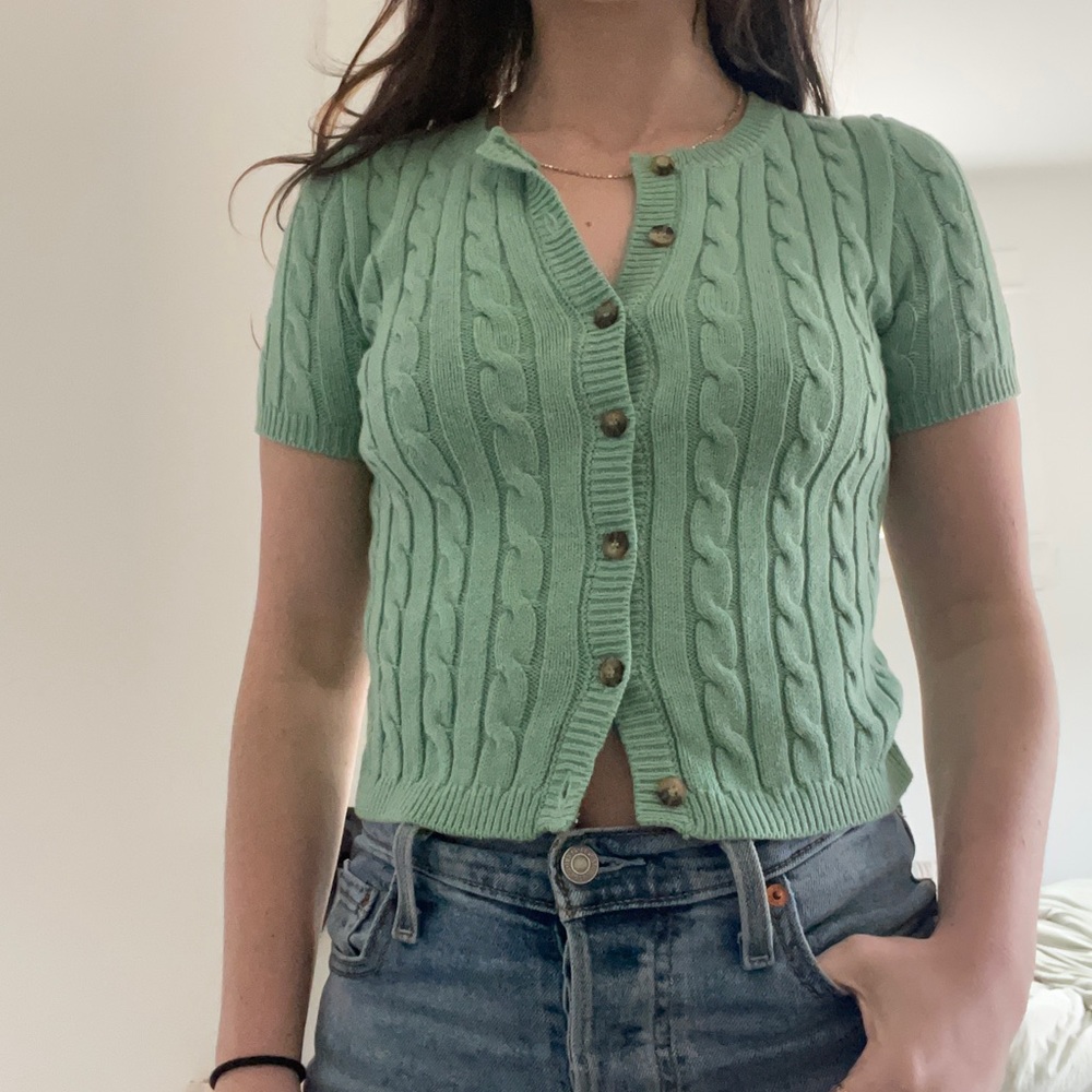 Knit Button-Up